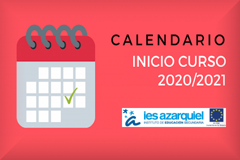 CALENDARIO DE INICIO DE CURSO.