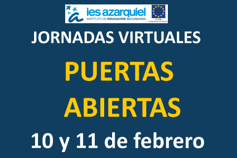 JORNADAS VIRTUALES DE PUERTAS ABIERTAS.