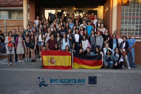 ALUMNOS ALEMANES  DE INTERCAMBIO EN EL IES AZARQUIEL.