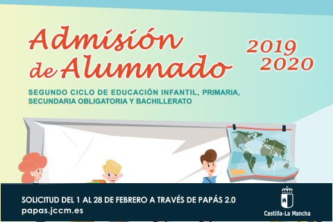 ADMISION DE ALUMNADO 2019-2020. DEL 1 AL 28 DE FEBRERO.