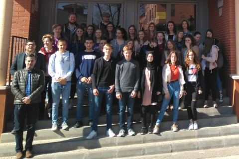 VISITA DE ALUMNOS ALEMANES AL IES AZARQUIEL.