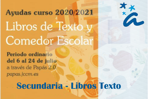 AYUDAS - COMEDORES ESCOLARES Y LIBROS DE TEXTO. CURSO 2020/2021